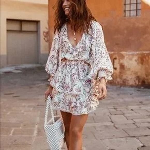 Spell & The Gypsy Collective Maisie Playdress in White Size Medium - Picture 2 of 5